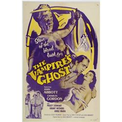 The Vampire's Ghost, 1949, Republic Rerelaese (U.S.), on linen, condition B+., A 1957 re-rele...