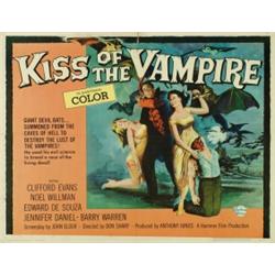 Kiss of the Vampire, 1963, Universal Studios (U.S.), folded, condition C., 22" x 28" - 55.9 x...