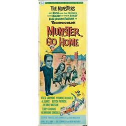 Munster, Go Home, 1966, Universal Pictures (U.S.), folded, condition C+., 36" x 14" - 91.4 x...