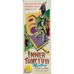 Inner Sanctum Mystery, 1946, Film Classics (U.S.), rolled, condition B+., 36" x 14" - 91.4 x...