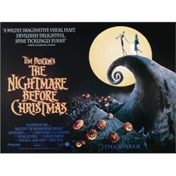 The Nightmare Before Christmas, 1993, Touchstone Pictures (British Quad), rolled, condition A-....