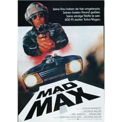 Mad Max & Mad Max II (Road Warrior), 1978, Warner Brothers (German), folded, condition A- and 1...