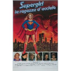 Supergirl, 1975, Warner Brothers (Italian), folded, condition A-., 55" x 39" - 139.7 x 99.1 c...