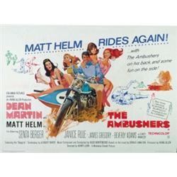 The Ambushers, 1967, Columbia Pictures (British Quad), folded, condition B+., 30" x 40" - 76....