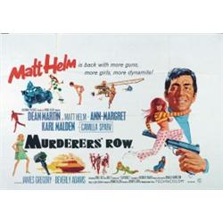 Murderers' Row, 1967, Columbia Pictures (British Quad), folded, condition B., 30" x 40" - 76....