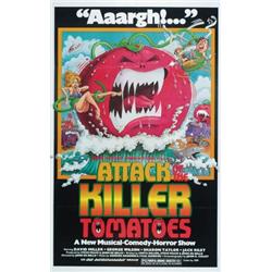 Attack of the Killer Tomatoes, 1978, NAI Entertainment (U.S.), folded, condition B., 41" x 27...