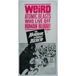 The Horror of Party Beach, 1965, 20th Century Fox (U.S.), on linen, condition B+. Weird atomic...