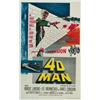 Image 1 : 4D Man, 1959, Universal Studios (U.S.), on linen, condition B+., 41" x 27" - 104.1 x 68.6 cm....