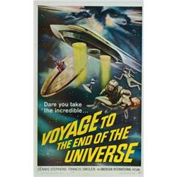 Voyage to the End of the Universe, 1964, American International (U.S.), on linen, condition B+....