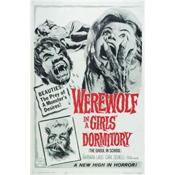 Werewolf in a Girls' Dormitory, 1963, Metro Goldwyn Mayer (U.S.), folded, condition A-. "The Gh...