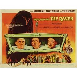 The Raven, 1963, American International (U.S.), folded, condition C., 22" x 28" - 55.9 x 71.1...