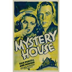 Mystery House, 1938, Warner Brothers (U.S.), paperbacked, condition B+., 41" x 27" - 104.1 x...