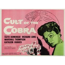 Cult of the Cobra, 1954, Universal Studios (British), on linen, condition B-., 30" x 40" - 76...