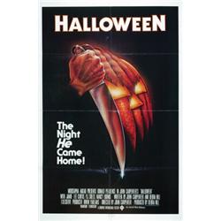 Halloween, 1978, Astral Films (U.S.), folded, condition A., 41" x 27" - 104.1 x 68.6 cm., E...