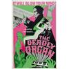 Image 1 : The Deadly Organ, 1968, Unistar (U.S.), folded, condition B-. An early black light poster., 4...