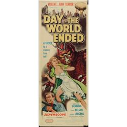 Day the World Ended, 1956, American International (U.S.), folded, condition B., 36" x 14" - 9...