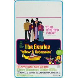 Yellow Submarine, 1968, United Artists (U.S.), rolled, condition B-. The 11 song version., 22...