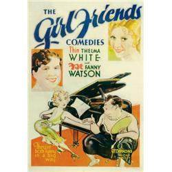 The Girlfriends, Vitaphone Short Subject (U.S.), on linen, condition B. "Thin" Thelma White and...