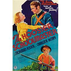 The Hoosier Schoolmaster, 1935, Monogram Pictures (U.S.), on linen, condition C., 41" x 27" -...