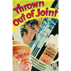 Thrown Out of Joint, 1937, RKO Radio Pictures (U.S.), on linen, condition B., 41" x 27" - 104...