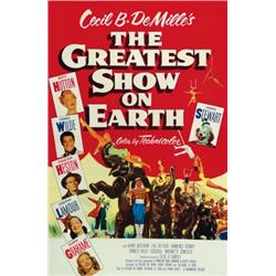 The Greatest Show on Earth, 1952, Paramount Pictures (U.S.), on linen, condition A-., 41" x 2...