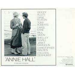 Annie Hall, 1977, United Artists (U.S.) rolled, condition B- with, reinforced scotch tape cor...
