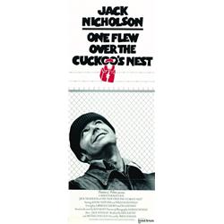 One Flew Over the Cuckoo's Nest, 1975, United Artists (U.S.), folded, condition A-., 36" x 14...
