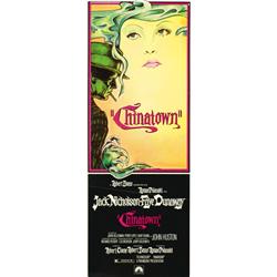 Chinatown, 1974, Paramount Pictures (U.S.), folds, condition B-., 36" x 14" - 91.4 x 35.6 cm....