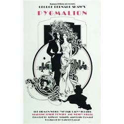 Pygmalion, 1939, Janus Films (U.S.), on linen, condition B+., A late 1960's rerelease., 41"...