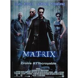 The Matrix, 1999, Warner Brothers (French), folded, condition B+., 63" x 47" - 160 x 119.4 cm...