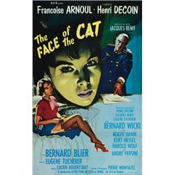 The Face of the Cat, 1958, Metro Goldwyn Mayer (U.S.), on linen, condition B+., 41" x 27" - 1...