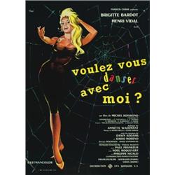 Come Dance With Me, 1959, UFA (French), on linen, condition B+. The ultimate Bardot poster., ...