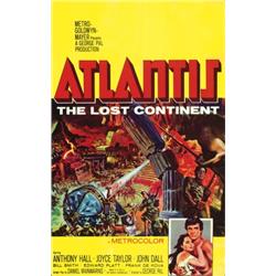 Atlantis, The Lost Continent, 1961, Metro Goldwyn Mayer (U.S.), on linen, condition B., 41" x...