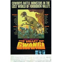 The Valley of Gwangi, 1969, Warner Brothers (U.S.), folded, condition B., 41" x 27" - 104.1 x...