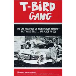 T-Bird Gang, 1959, Sparta Films (U.S.), folded, condition A., 41" x 27" - 104.1 x 68.6 cm....