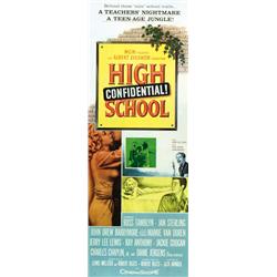 High School Confidential, 1958, Metro Goldwyn Mayer (U.S.), rolled, condition A-. Jerry Lee Lew...