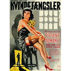 Blind Venus, 1939, Kriminal-Sukces'en (Swedish), on linen, condition A-., 34" x 24.5" - 86.4...