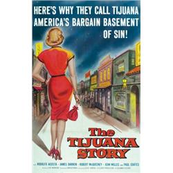 The Tijuana Story, 1957, Columbia Pictures (U.S.), folded, condition B. "Here's Why They Call T...