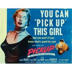 Pickup, 1951, Columbia Pictures (U.S.), rolled, condition B+., "The low-down on a come-on gir...