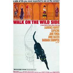 Walk on the Wild Side, 1962, Columbia Pictures (U.S.), folded, condition A-., 41" x 27" - 104...