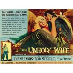 The Unholy Wife, 1957, RKO Pictures, folded, condition B., 22" x 28" - 55.9 x 71.1 cm., Est...