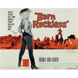 Born Reckless, 1959, Warner Brothers (U.S.), rolled, condition B+., 22" x 28" - 55.9 x 71.1 c...