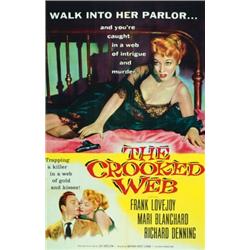 The Crooked Web, 1965, Columbia Pictures (U.S.), folded, condition B+. "Walk into her parlour"....