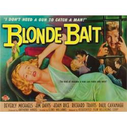 Blonde Bait, 1956, Associated Films (U.S.), rolled, condition B-., "I Don"t Need a Gun to Cat...