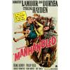 Image 1 : Manhandled, 1948, Paramount Pictures (U.S.), on linen, condition B+., 41" x 27" - 104.1 x 68....