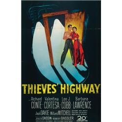 Thieves' Highway, 1949, 20th Century Fox (U.S.), folded, condition B., 41" x 27" - 104.1 x 68...