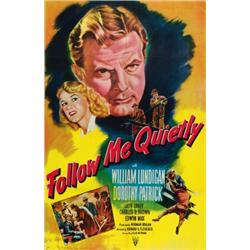 Follow Me Quietly, 1949, RKO Radio Pictures (U.S.), folded, condition B+., 41" x 27" - 104.1...