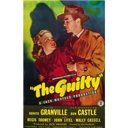 The Guilty, 1947, Monogram Pictures (U.S.), folded, condition B+., 41" x 27" - 104.1 x 68.6 c...