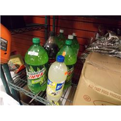 BOTTLE OF LEMONADE AND 7 2L BOTTLES OF POP = 8 PC