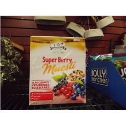 CASE OF JORDANS "SUPER BERRY" MUESLI -EACH CASE CONTAINS 6 X 450 GRAM BOXES - BB FEB 2016